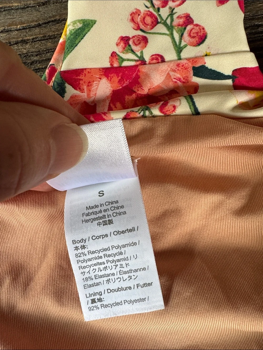 J. Crew floral bandeau high cut leg  cheeky bikini NWOT small